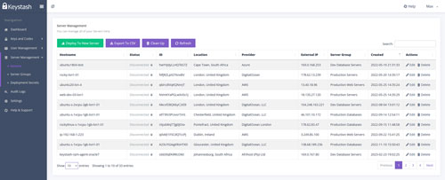 View and manage your inventory of Linux servers